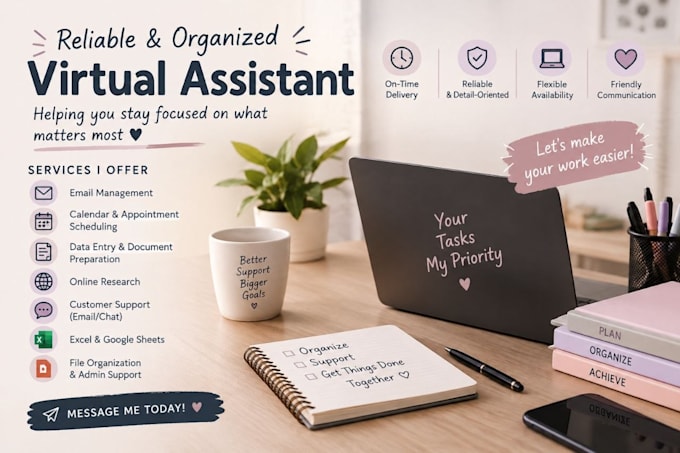 be your virtual assistant for administrative tasks