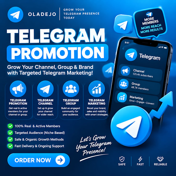 do telegram promotion, telegram channel, telegram group and marketing