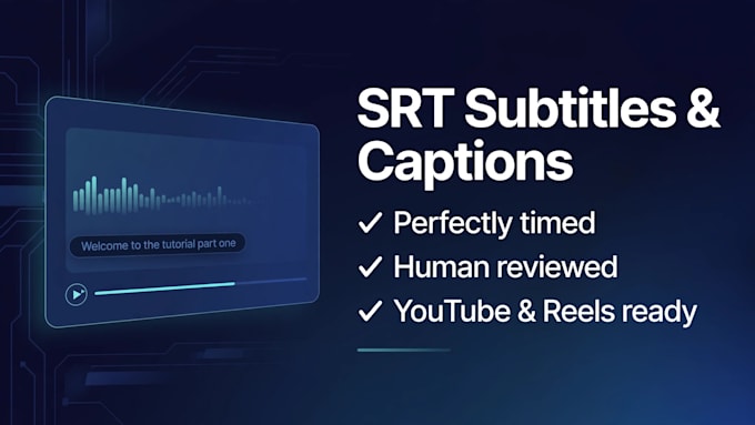 create accurate srt subtitles and captions for your videos