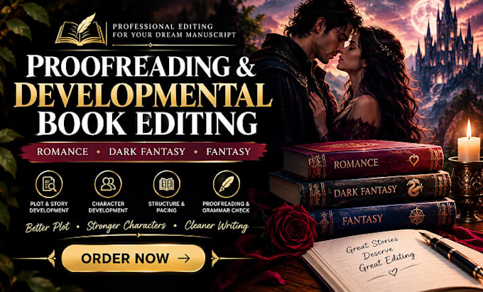 proofread, developmental book editing, novel book editor, dark fantasy, romance