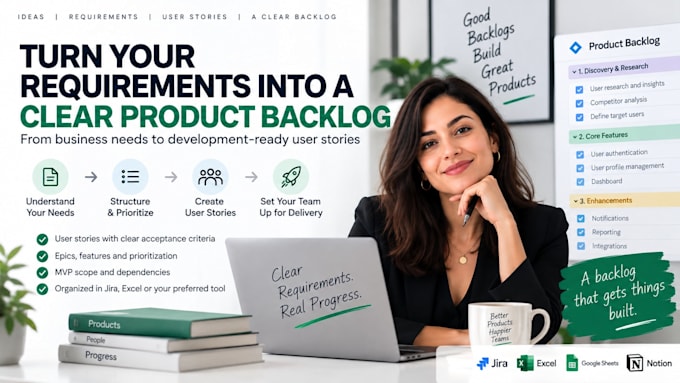 create a product backlog from your business requirements