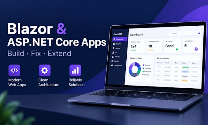 build or fix your blazor and asp net core web application