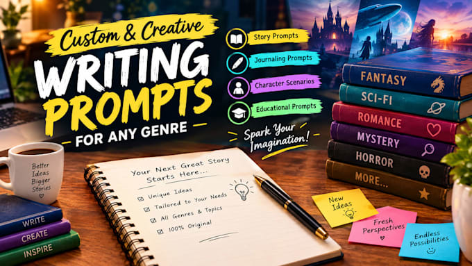 write custom and creative writing prompts for any genre
