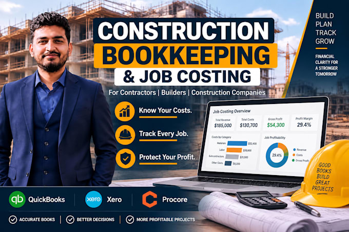do construction bookkeeping, job costing and project accounting