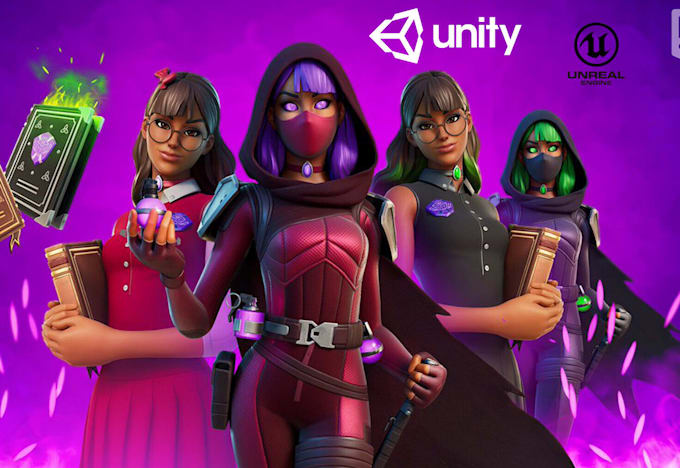 3d character modeling create stylized game ready characters for unity unreal ue5