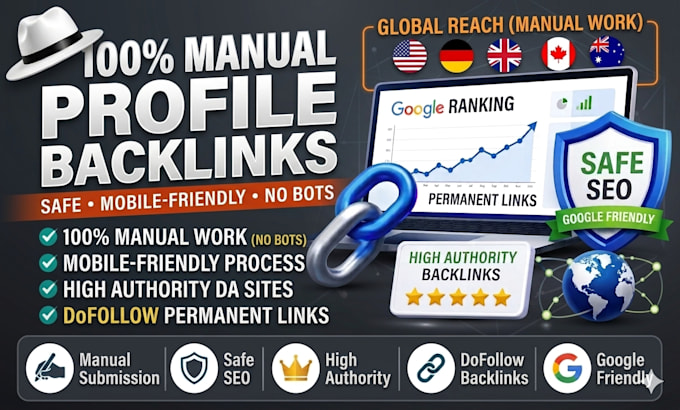 do high da manual profile link building for SEO backlinks