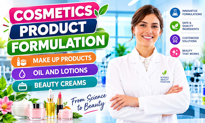 develop a professional cosmetic formulation for your skincare product