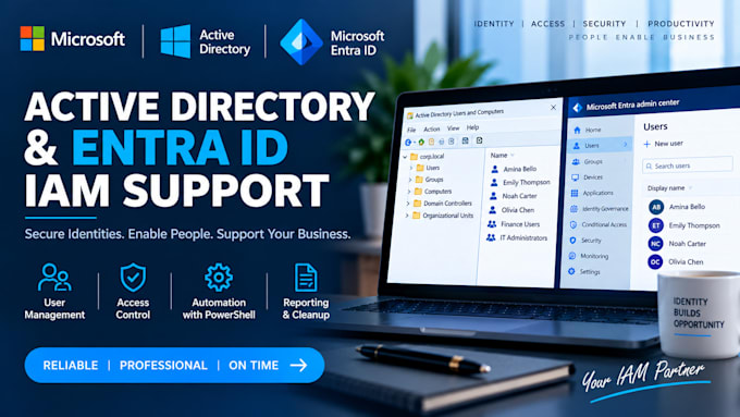 manage active directory and entra id access