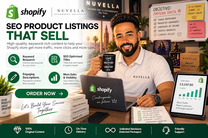 create SEO product listings for your shopify store