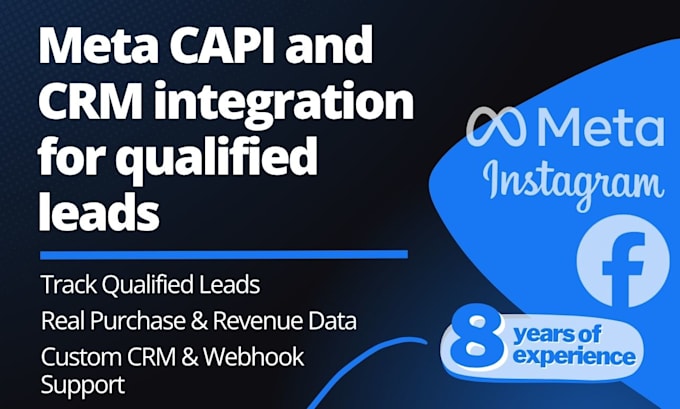 set up meta capi and CRM integration for qualified leads