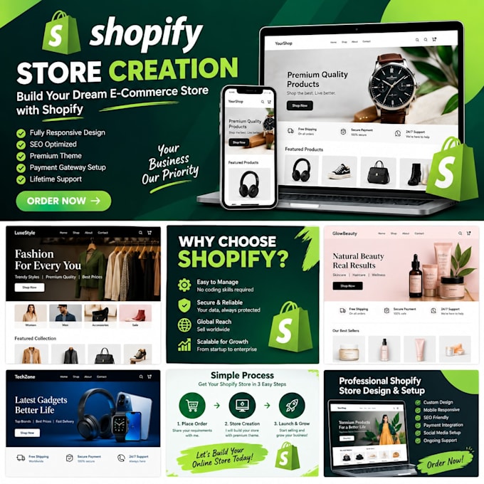 create a professional shopify store