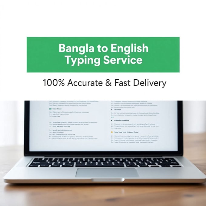 do fast bangla to english typing and data entry