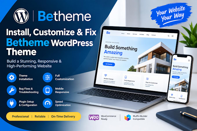 install, customize and fix betheme wordpress theme