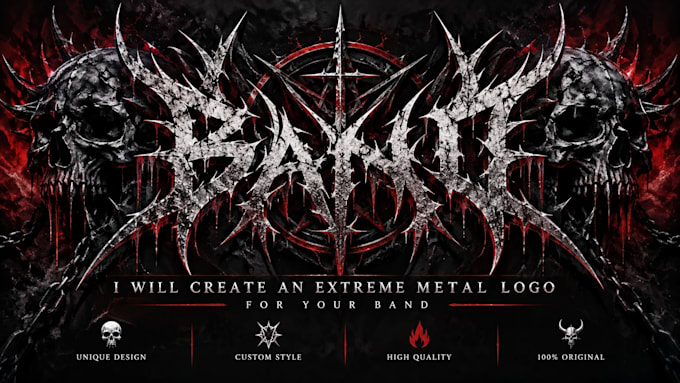 create an extreme metal logo for your band
