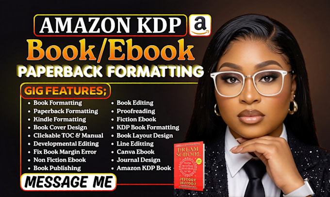 book formatting for amazon KDP kindle ebook formatting paperback formatting