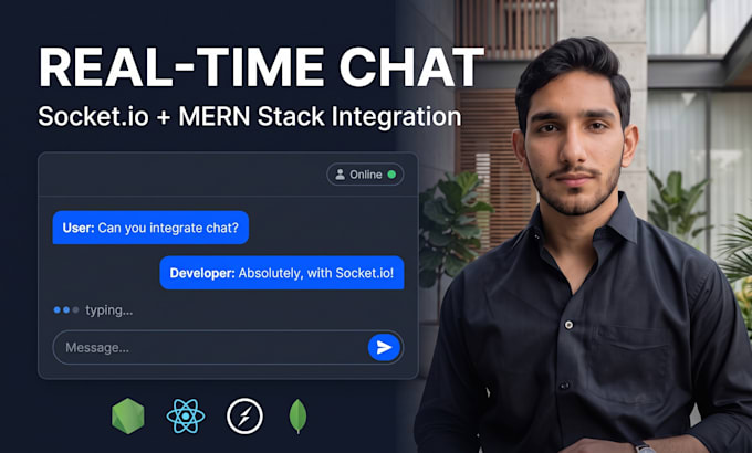 add real time chat with socket io to your mern or react app