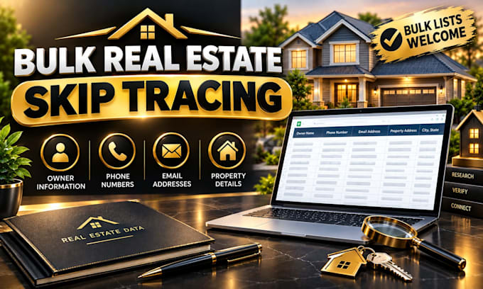 do bulk real estate skip tracing