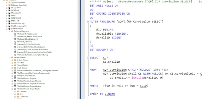 database design and integration sql