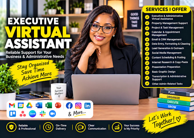 personal executive virtual assistant and administrative task support assistant