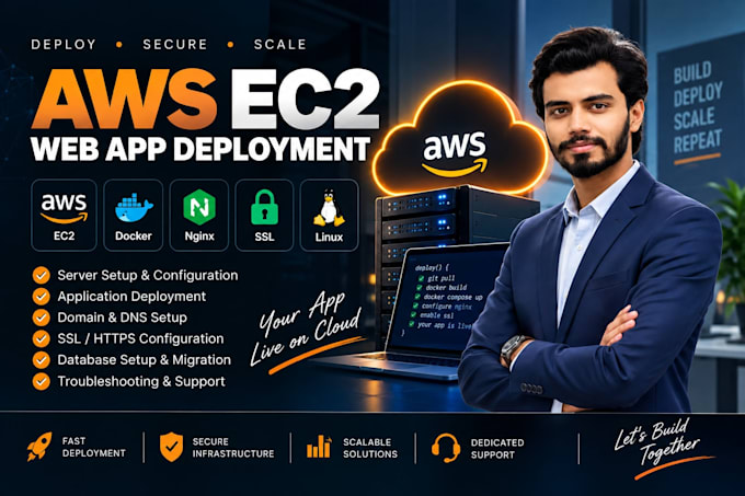deploy your web app on AWS ec2 with docker nginx and SSL