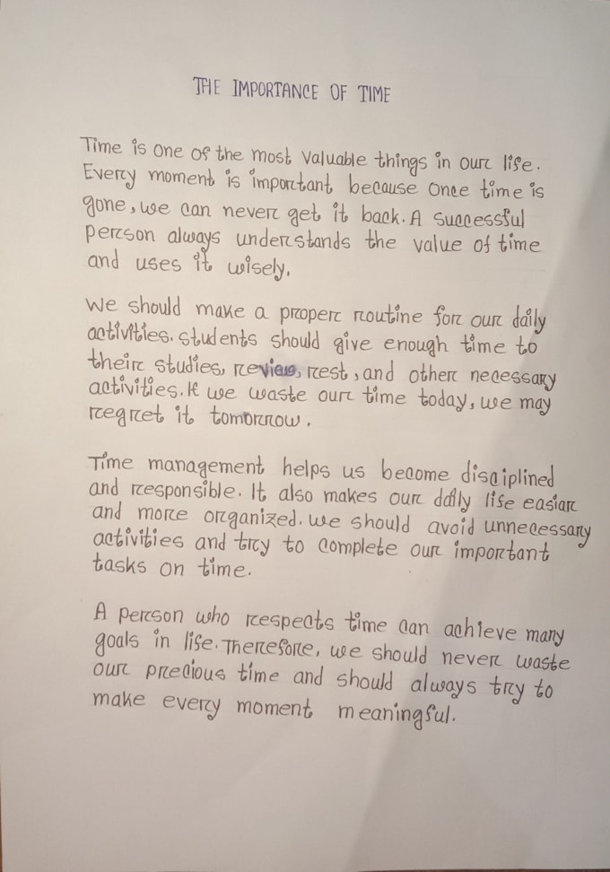 write your documents in neat natural handwriting