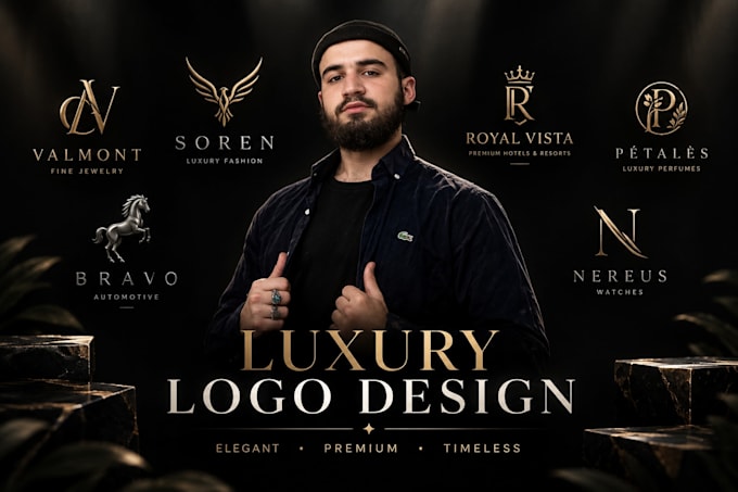 design a luxury logo for your premium brand