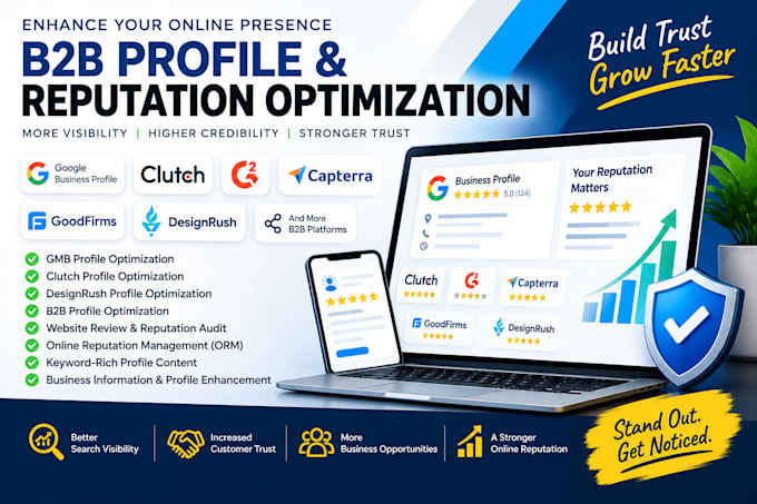 optimize b2b profiles on g2 clutch capterra and designrush