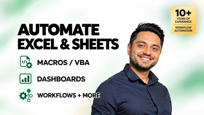 automate excel workflows, reports and dashboards