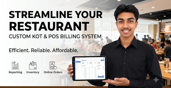 develop a custom restaurant kot pos billing system app