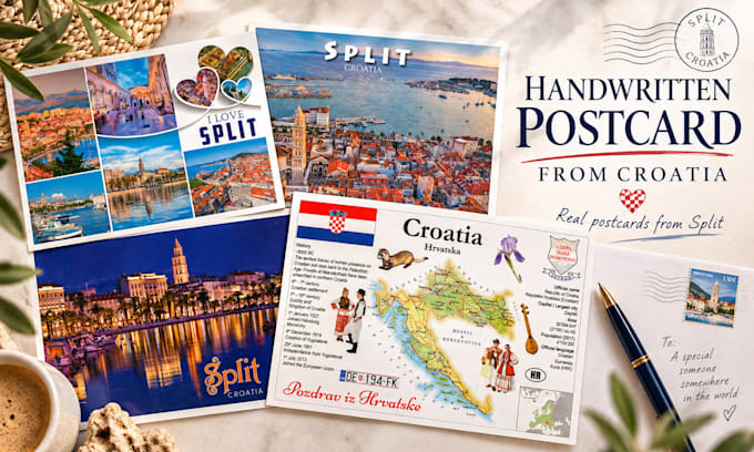 send you a handwritten postcard from croatia