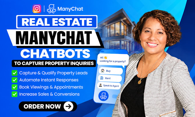 create real estate manychat chatbots to capture property inquiries