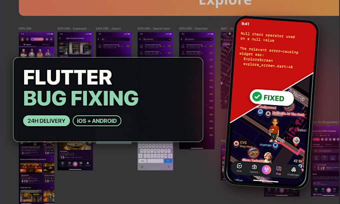 fix flutter bugs, android crashes and ios app issues