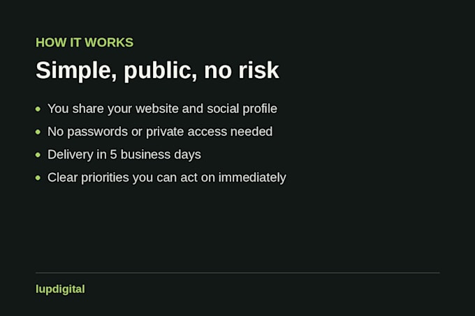 brand and content strategy audit with clear priorities