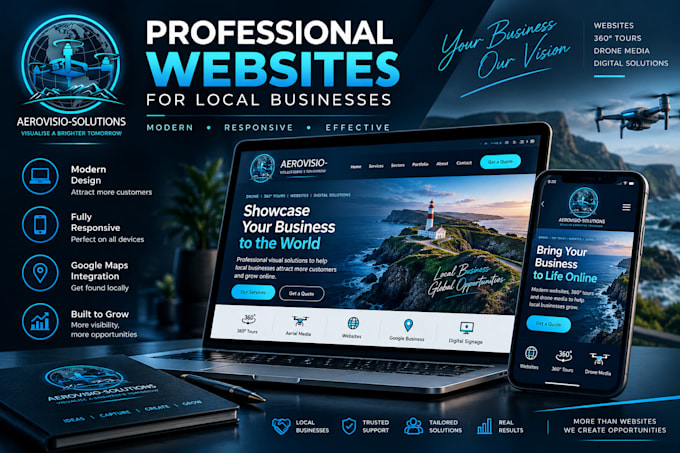 create a professional website for your local business