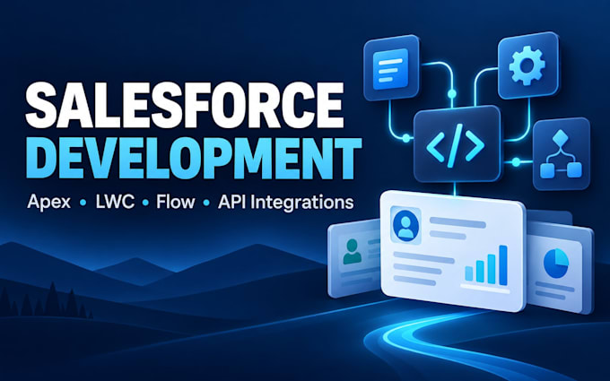 develop salesforce apex, lwc, flows, and API integrations