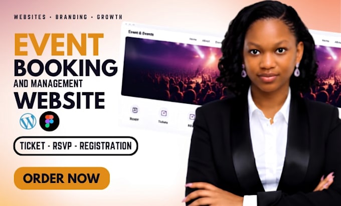 build an event booking website with ticketing