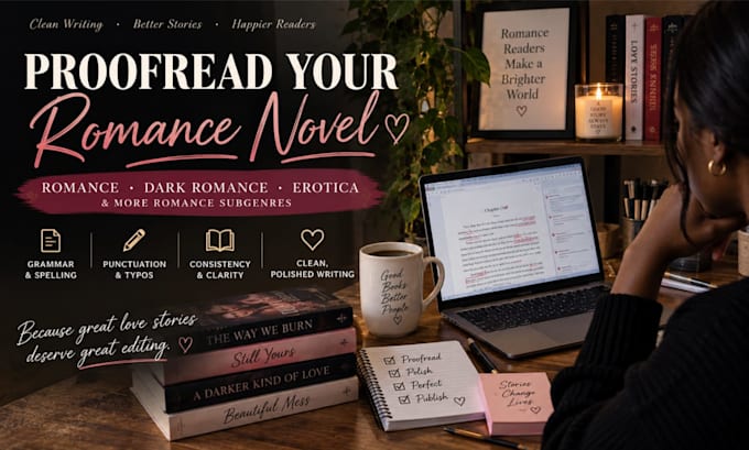 proofread your romance or erotica novel professionally
