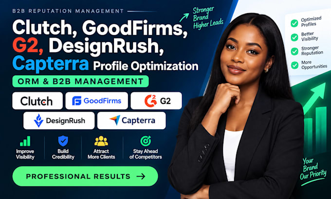 clutch profile optimization goodfirms g2 designrush capterra ORM b2b management