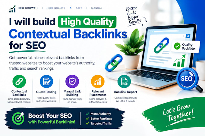 build high quality contextual backlinks for SEO