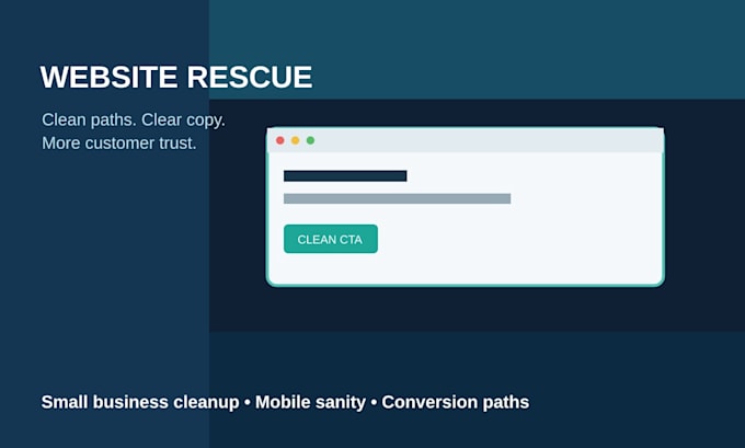 rescue your messy small business website and clean conversion paths