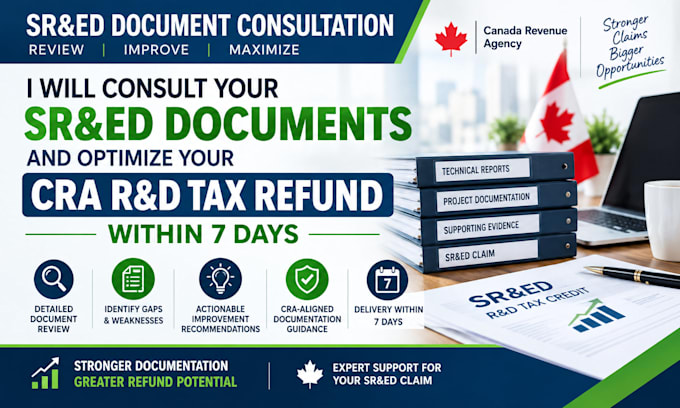 consult your sr and ed documents and optimize your cra r and d tax refund