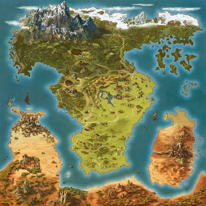 draw unique hand drawn map illustration site map