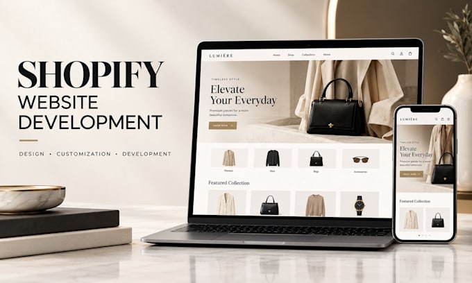 do shopify website development and theme customization
