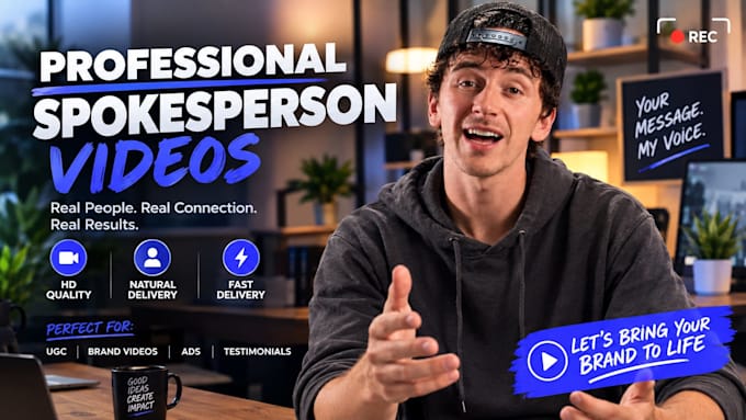 spokesperson male spokesperson video ugc video actor