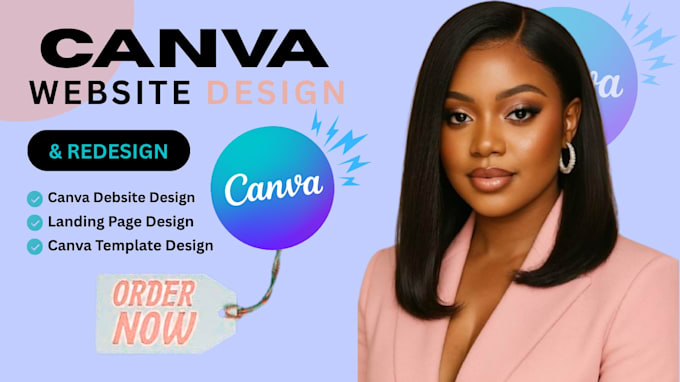 create canva website design landing page redesign canva editable website