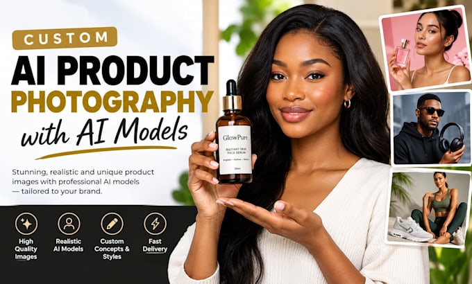 custom ai product photography with ai models