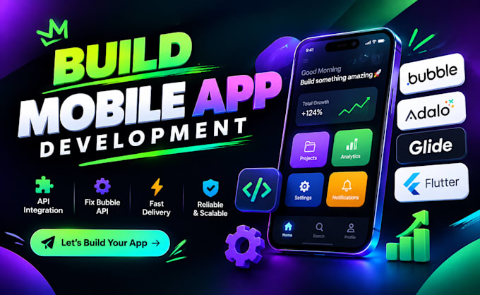 build bubble adalo glide flutter app developer expert fix bubble api integration