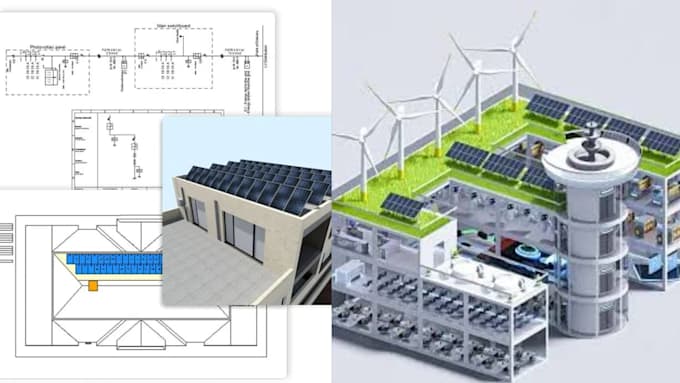 design solar pv systems, pv layouts and electrical drawings