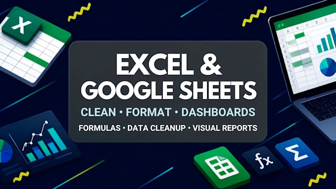 clean, format, and organize your messy excel or google sheets data