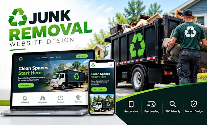 junk removal junk removal website pressure washing handyman website wordpress